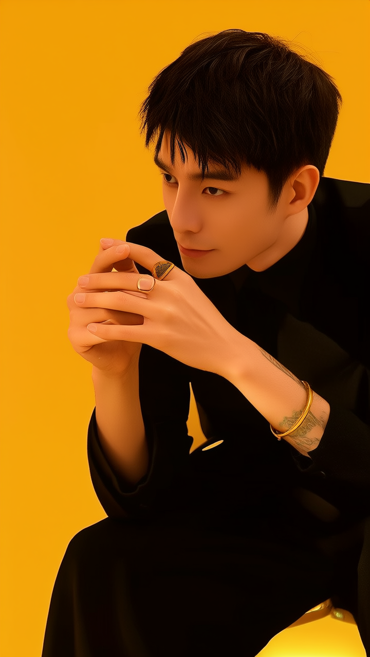 黄金男戒款式图片