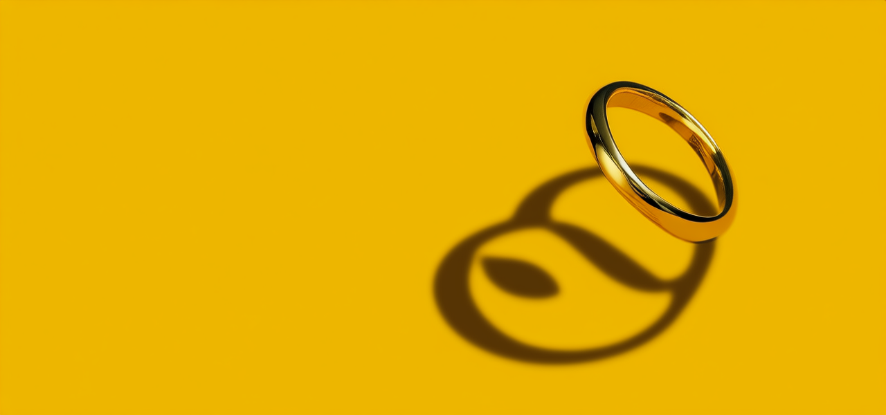 黄金戒指变形图片